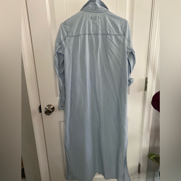 Michael Kors Light Blue Long Sleeve Dress - Picture 9 of 9